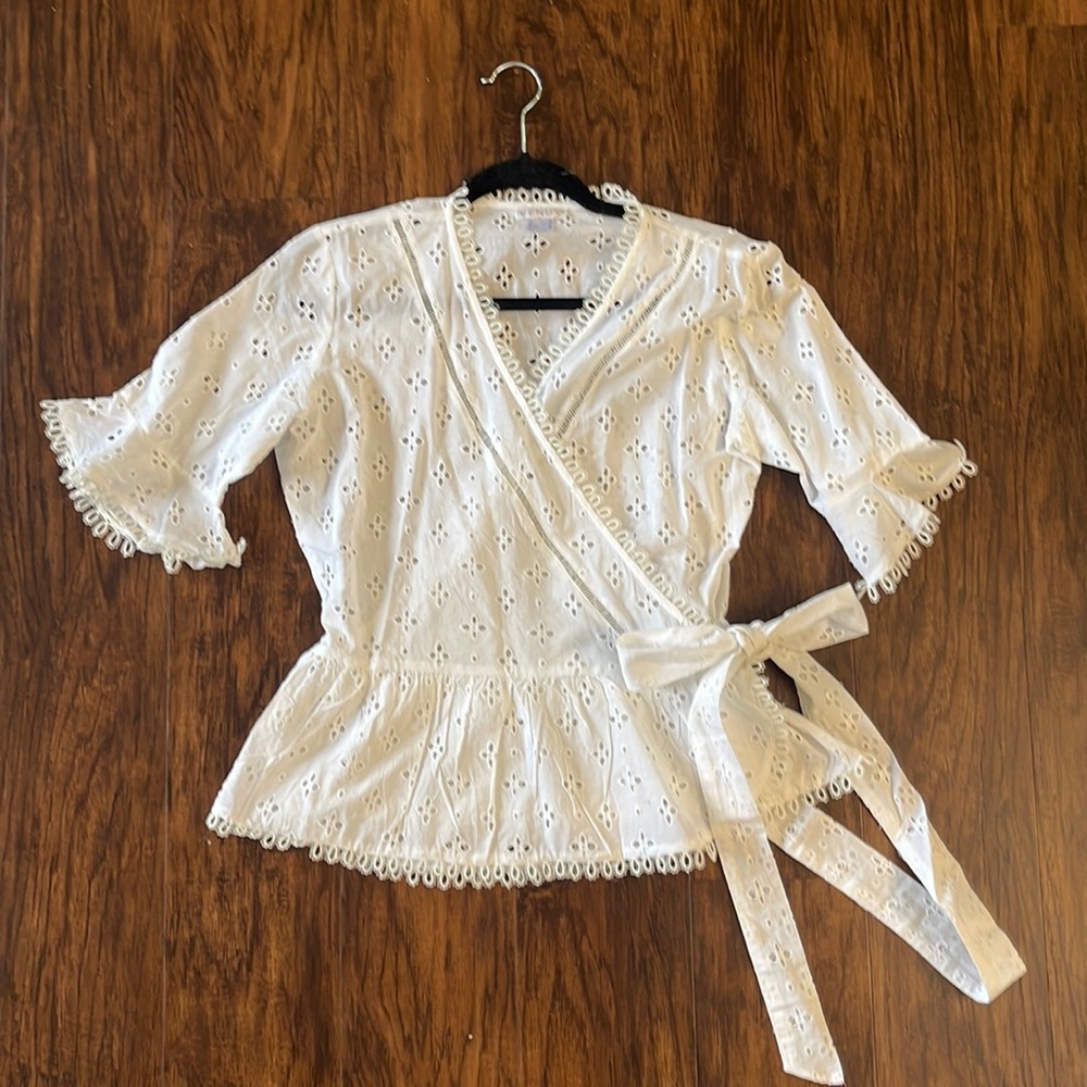 VENUS Eyelet Wrap Top